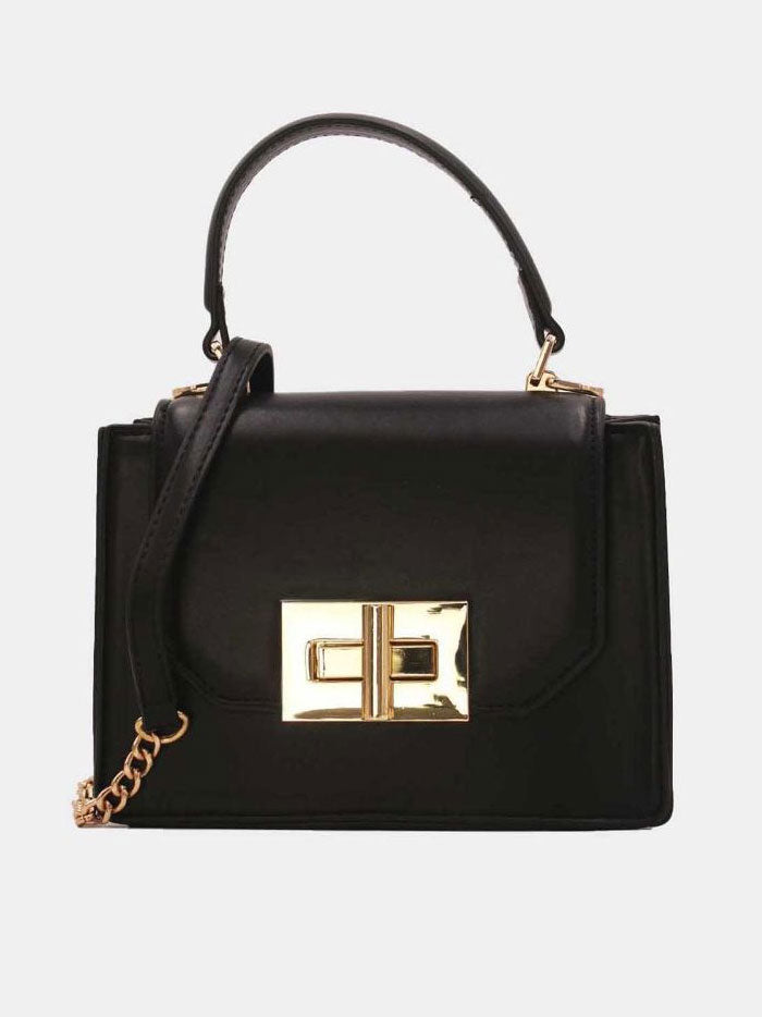 Clara - Liten handväska med guldspänne